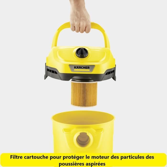 Aspirateur eau et poussieres 1000W WD2 plus 2 V-15/4/18/C - KÄRCHER - 16280110