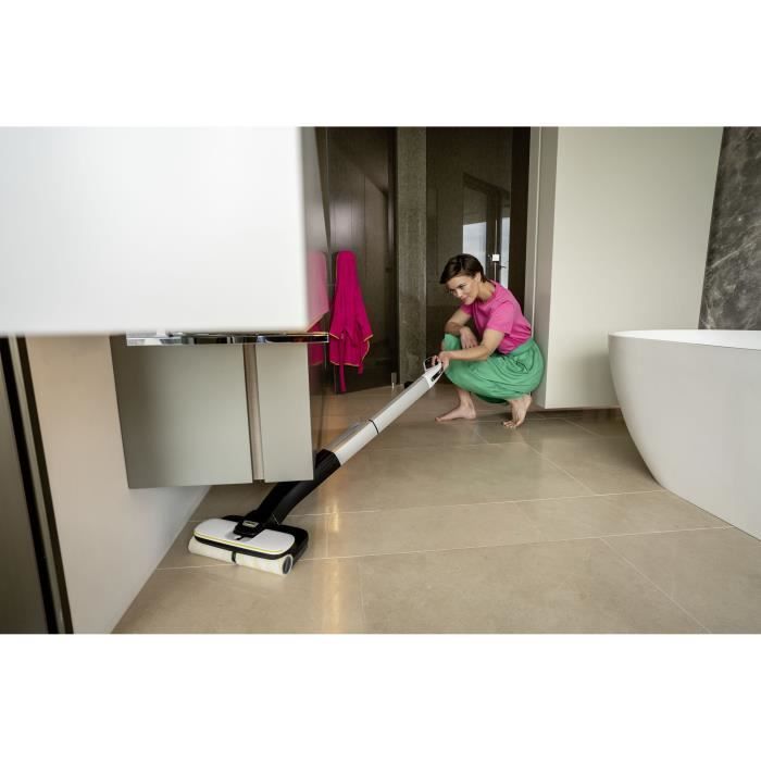 KARCHER FC 4-4 - Nettoyeur de sols - Récupere les saletés seches et humides en un seul passage - Batteries amovibles / Chargeur Duo