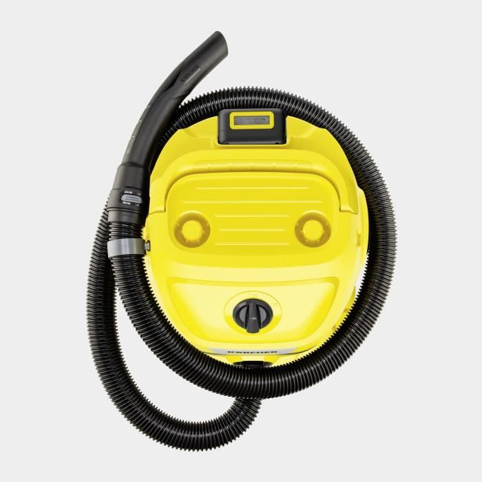 Aspirateur eau et poussieres KARCHER WD 2-18 V-12/18 sans fil (avec batterie amovible 18 V / 2,5 Ah et chargeur)