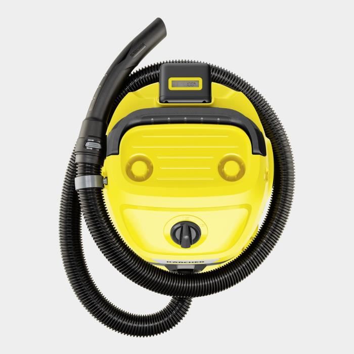 Aspirateur eau et poussieres sans fil KARCHER WD3-18 V-17/20 - Jaune et noir - Plastique - (sans batterie ni chargeur)