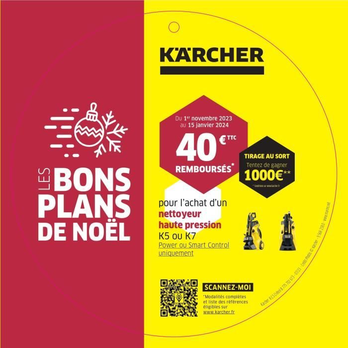 Nettoyeur haute pression KARCHER K7 Premium Power Home - 600 L/h - 3000 W - 180 bar