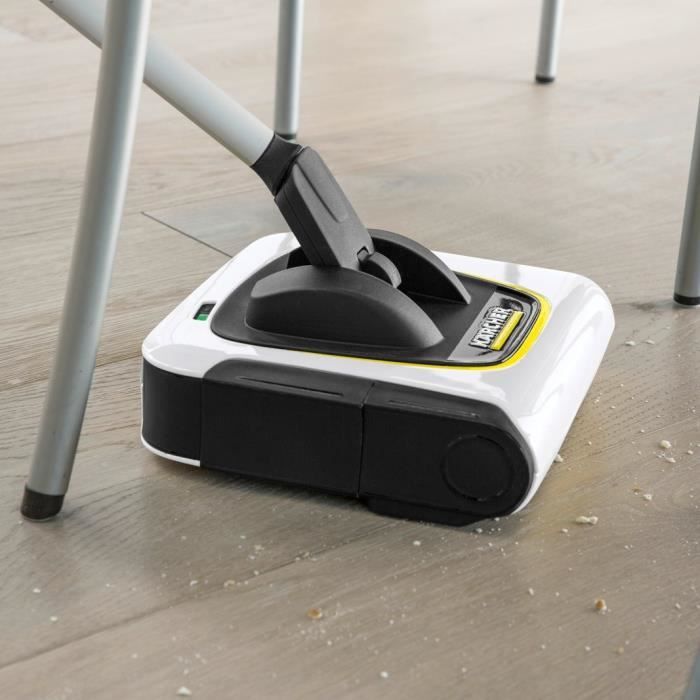 NEW KARCHER KB 5 - Balai électrique sans fil - Autonomie 30 min sur sols durs (20min sur tapis) - Compact et léger 1,2 Kg