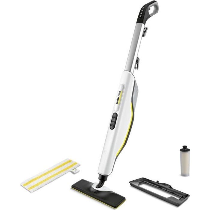 NEW KARCHER SC 3 Upright EasyFix - Balai vapeur - 1600W - Chauffe rapide 30s -Nettoie 60 m²Elimine jusqu'a 99.99 % des virus