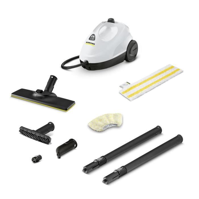 NEW KARCHER SC 2 Easy Fix - Nettoyeur vapeur - 1500 W - 3,2 bars - Elimine jusqu'a 99.99 % des virus et bactéries