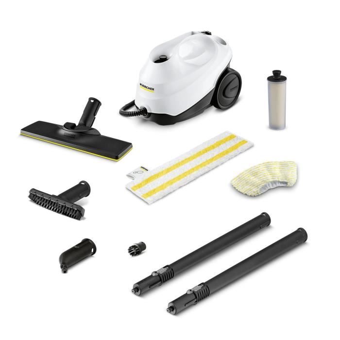 NEW KARCHER SC 3 Easy Fix - Nettoyeur vapeur - 1900 W - 3,5 bars - autonomie illimitée - Elimine jusqu'a 99.99 % des virus bactéries