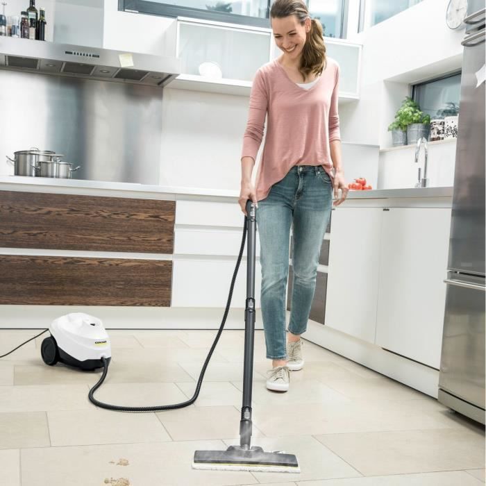 NEW KARCHER SC 3 Easy Fix - Nettoyeur vapeur - 1900 W - 3,5 bars - autonomie illimitée - Elimine jusqu'a 99.99 % des virus bactéries