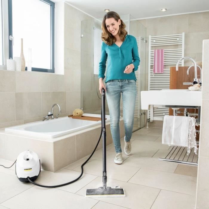 NEW KARCHER SC 3 Easy Fix - Nettoyeur vapeur - 1900 W - 3,5 bars - autonomie illimitée - Elimine jusqu'a 99.99 % des virus bactéries