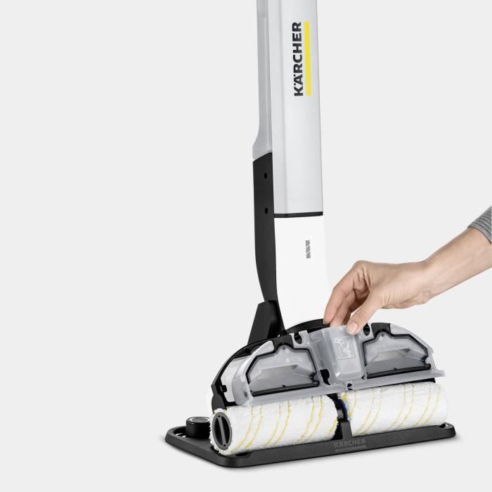 NEW KARCHER EWM 2 - Balai serpilliere électrique sans fil - Permet de nettoyer jusqu'a 60 m² - Tout type de sols durs