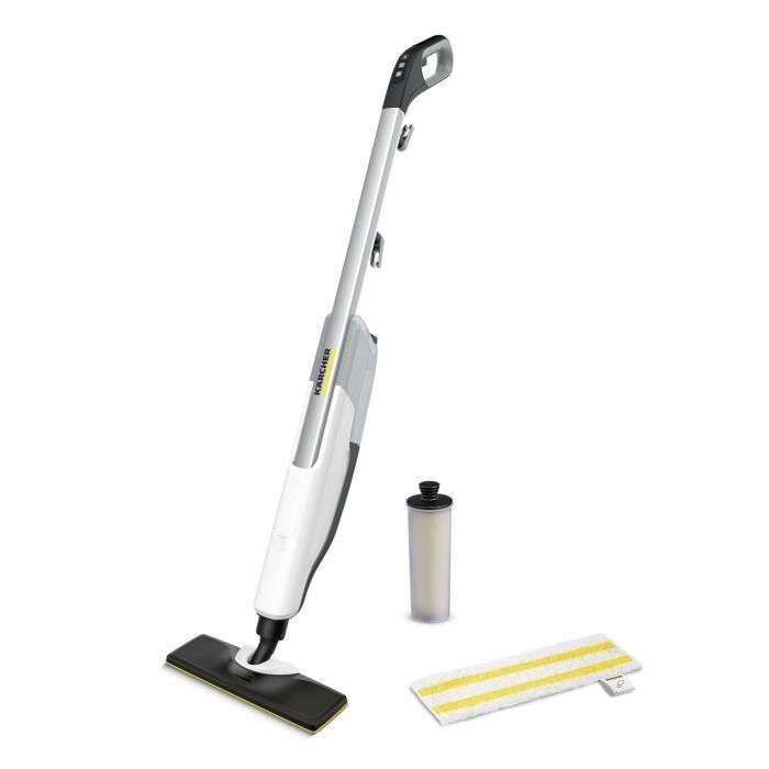 NEW KARCHER SC 2 Upright Easy Fix - Balai vapeur - 1600 W - Chauffe rapide 30s - Nettoie 50m² - Élimine jusqu'a 99,9 % des virus