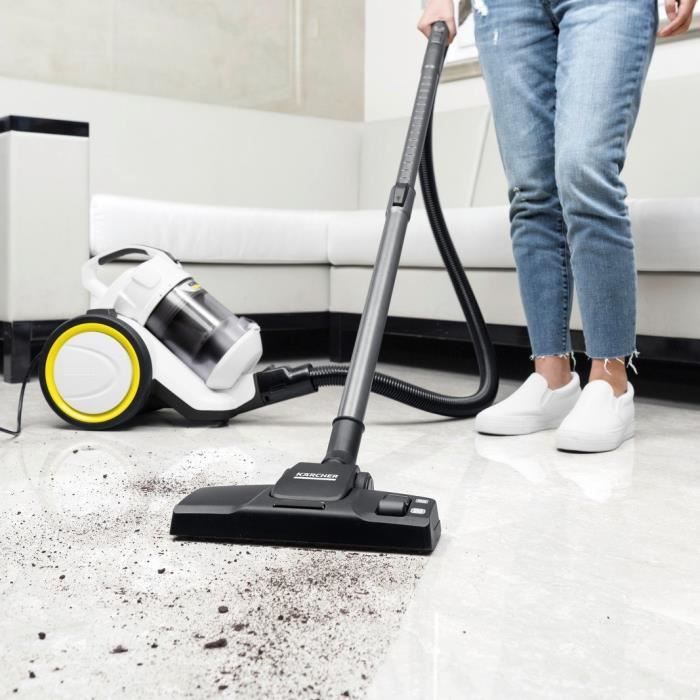 NEW KARCHER VC 3 - Aspirateur traineau sans sac multicyclonique - 700 W - Filtre HEPA 13 - silencieux - Flexible d'aspiration 1,5 m