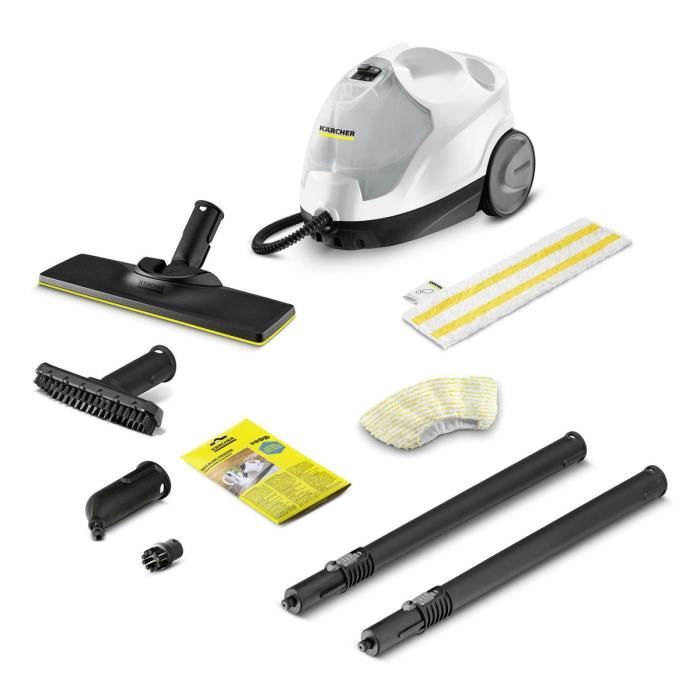 NEW KARCHER SC 4 Easy Fix - Nettoyeur Vapeur - 2000 W - 3,5 bars, autonomie illimitée, Élimine jusqu'a 99,9 % des virus et