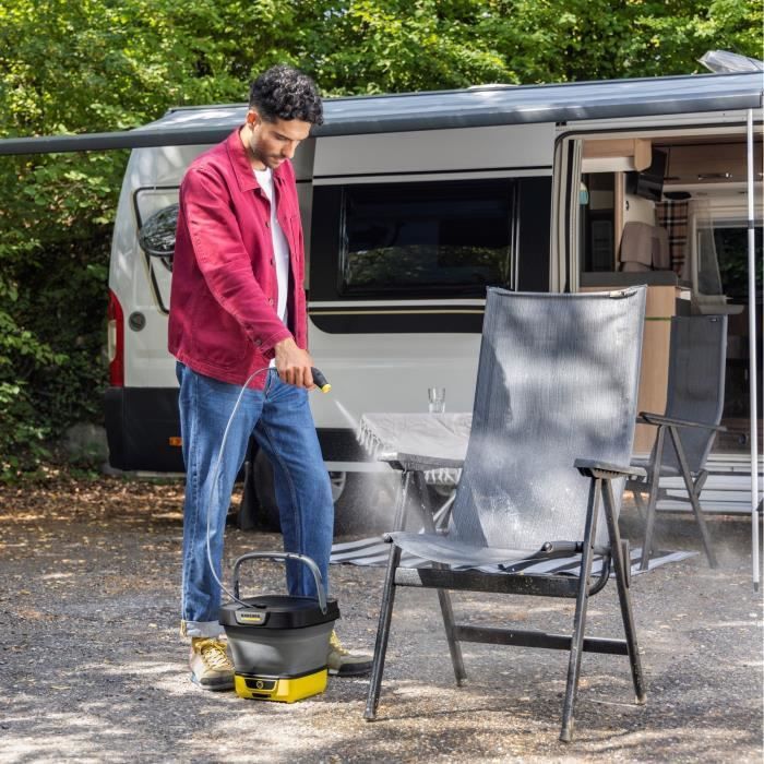 KARCHER - Nettoyeur mobile OC3 foldable (Pliable) - Nettoyeur basse pression nomade et compacte - Sans fil - Débit 2l/min