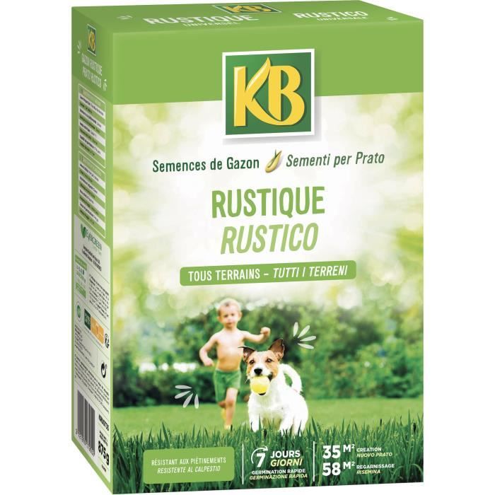 KB - Semences gazon - Rustique 35m²