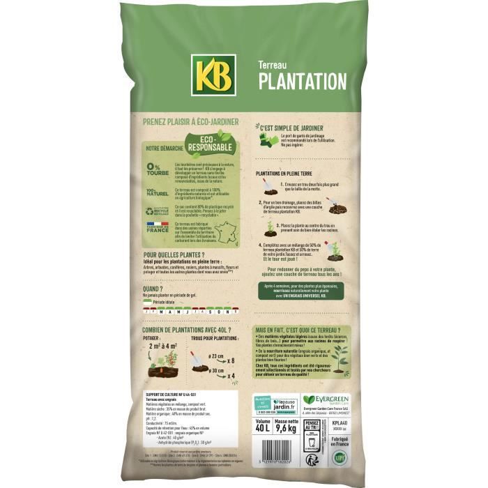 KB - Terreau plantation UAB 40L