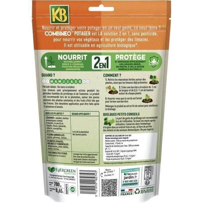 Engrais jardin - KB - Combinéo nourrit et protege potager 700g - Vert - Plantes du potager