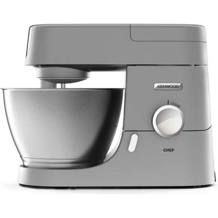 Robot pâtissier Chef KENWOOD KVC3100S - Bol Inox 4,6 L - Pétrin, fouet et batteur inclus - 1000 W