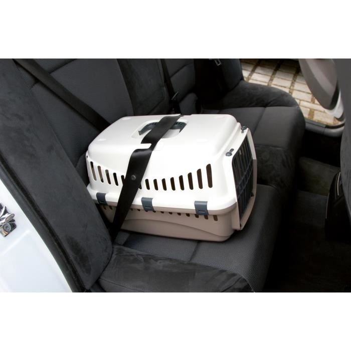 KERBL Box de transport Expedition pour chien - 48x32x32cm - Creme et taupe