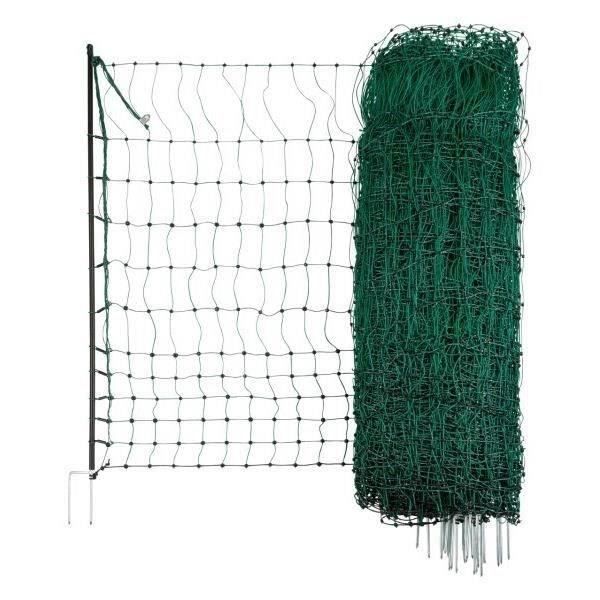 KERBL Filet pour les poules 50 m - 106 cm - double pointe - vert - non électrique