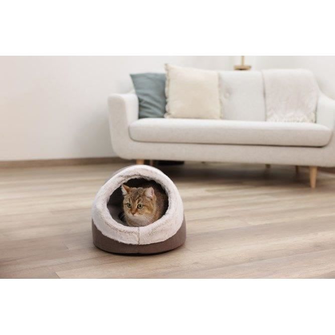 Igloo pour chats - KERBL - JANA - 37 x 45 x 30 cm - Marron