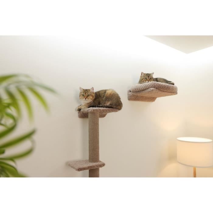 Mur d'escalade pour chats - KERBL - MONTE ALPI - 8 pieces - Gris - Tour d'escalade