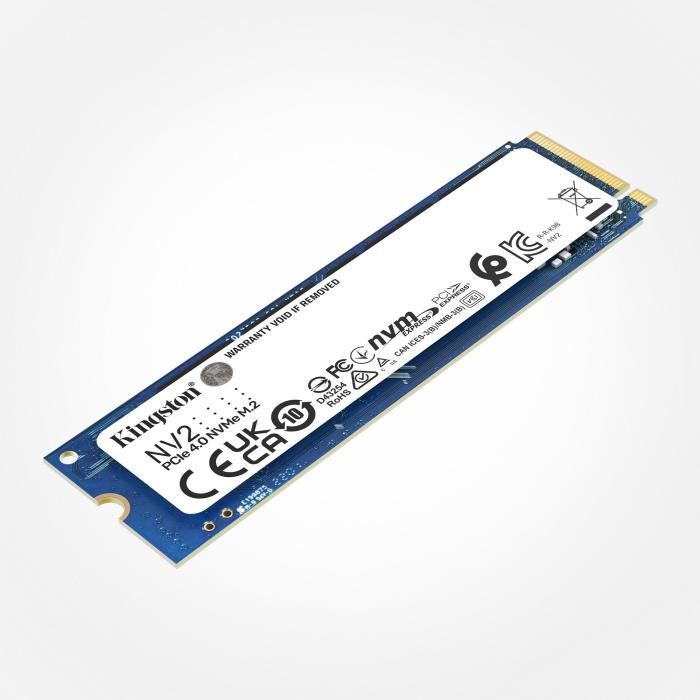 KINGSTON TECHNOLOGY Disque dur - SSD NV2 - 500Go interne - M.2 2280 PCIe 4.0 NVMe - Bleu