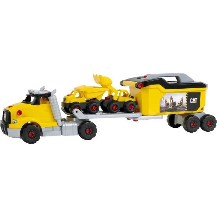 Jouet de construction - KLEIN - Camion a monter 4 en 1 Caterpillar - Mixte - Jaune et noir - A partir de 3 ans