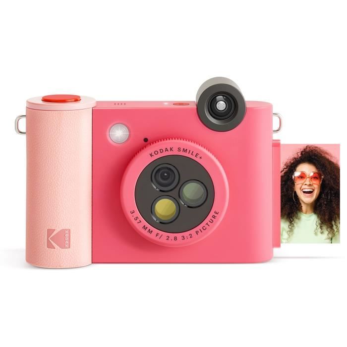 Appareil Photo numérique a Impression instantanée - KODAK - Smile+ - Fuchsia