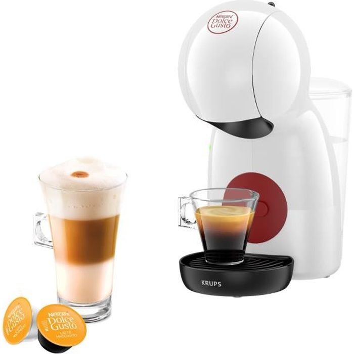 KRUPS Nescafé Dolce Gusto Machine a café multi-boissons, Ultra compact, Intuitive, Piccolo XS blanche YY5218FD