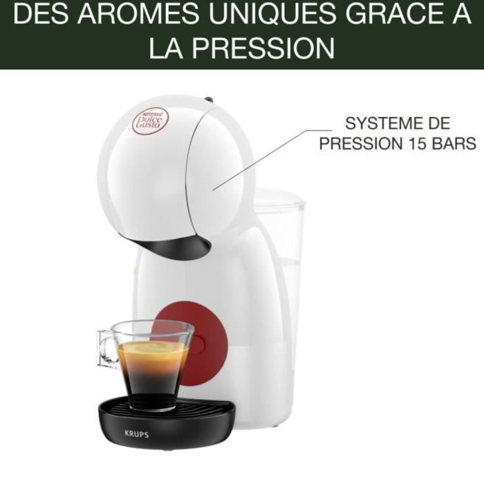 KRUPS Nescafé Dolce Gusto Machine a café multi-boissons, Ultra compact, Intuitive, Piccolo XS blanche YY5218FD