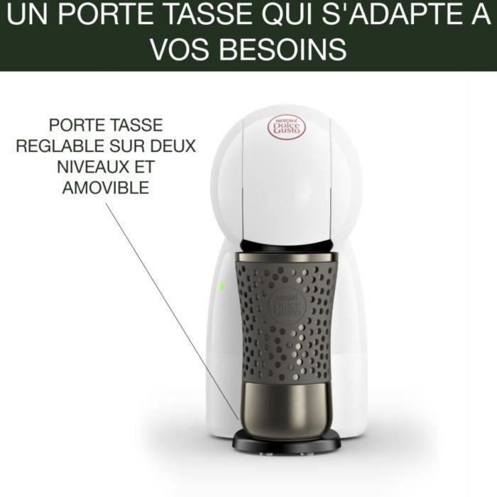 KRUPS Nescafé Dolce Gusto Machine a café multi-boissons, Ultra compact, Intuitive, Piccolo XS blanche YY5218FD