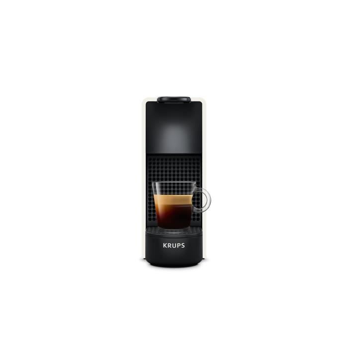 NESPRESSO KRUPS Essenza Mini Machine a café capsules Espresso, Réservoir 0.6 L, Pré-chauffage rapide, Blanc YY2912FD