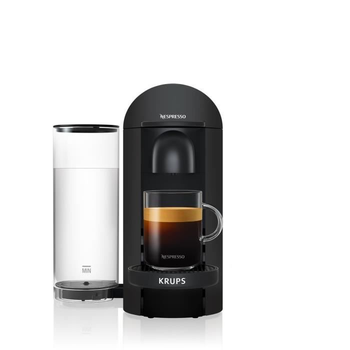 Cafetiere a dosette ou capsule Krups NESPRESSO VERTUO PLUS NOIR MAT YY3922FD