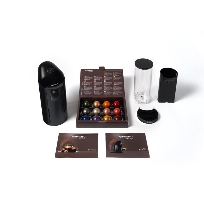 Cafetiere a dosette ou capsule Krups NESPRESSO VERTUO PLUS NOIR MAT YY3922FD