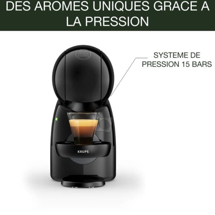 KRUPS Nescafé Dolce Gusto Machine a café + 6 boites de 12 capsules de café, Compact, Pression 15 bars, Mode éco, Piccolo XS YY4511FD