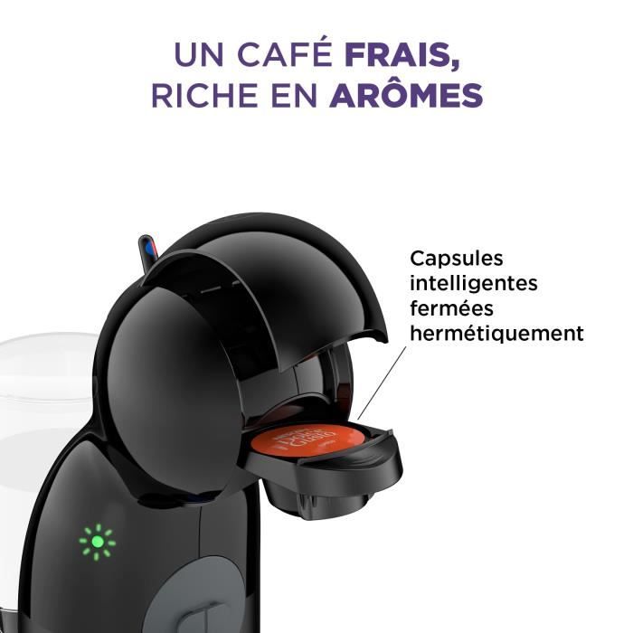 KRUPS Nescafé Dolce Gusto Machine a café + 6 boites de 12 capsules de café, Compact, Pression 15 bars, Mode éco, Piccolo XS YY4511FD