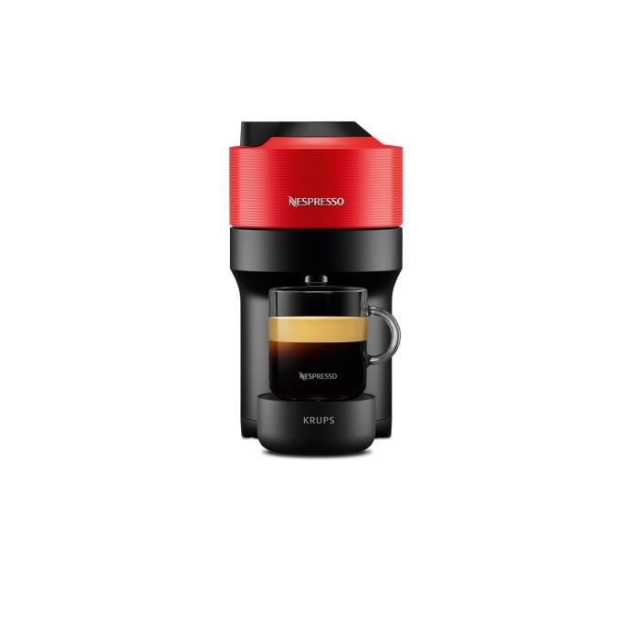 Machine a café KRUPS NESPRESSO VERTUO POP Rouge Cafetiere a capsules Espresso YY4888FD