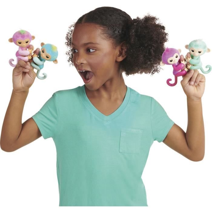 Figurine interactive FINGERLINGS - Petit singe CHARLI de LANSAY