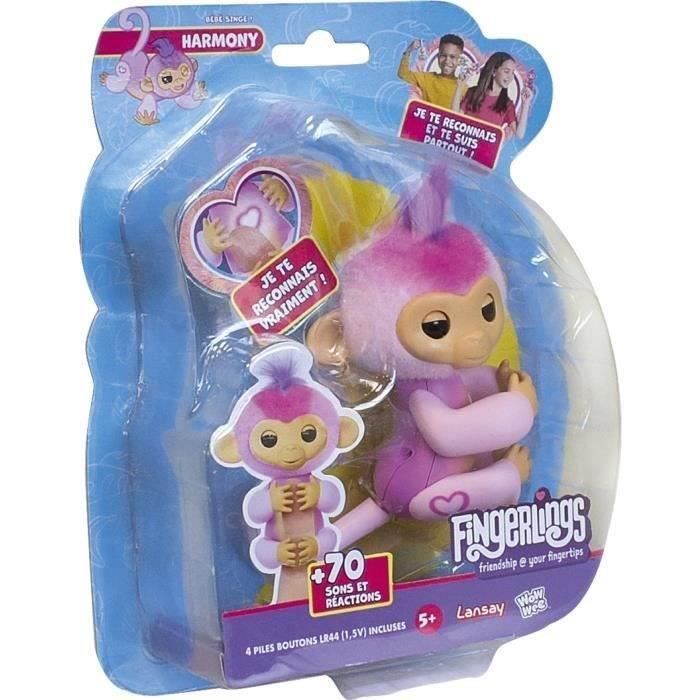 Animal interactif - LANSAY - Fingerlings Harmony - Violet et marron - A partir de 5 ans