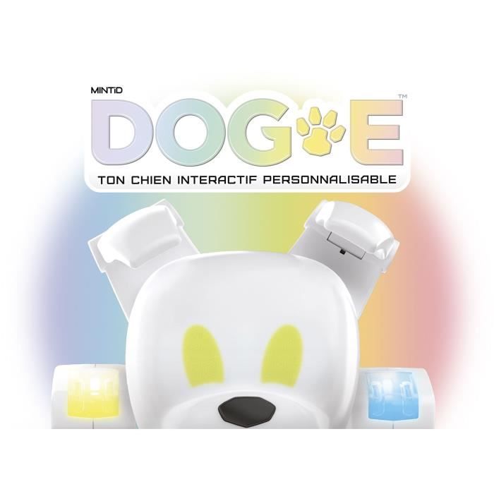 Robot chien interactif - LANSAY - DOG-E - Blanc - Pour enfant a partir de 6 ans - Batterie