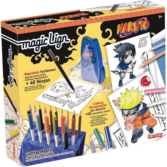 Magic Lign - LANSAY - Coffret Repro Naruto - 100 illustrations - Des 7 ans