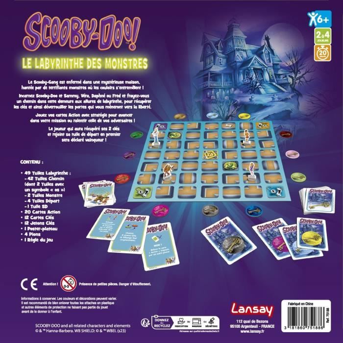 Le Labyrinthe des monstres - SCOOBY-DOO - Jeu de société