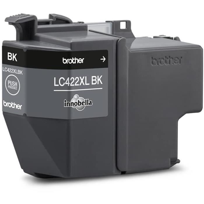 Cartouche LC422XLBK - BROTHER - Noir - 3000p - Pour Business Smart MFC-J5340DW, MFC-J5345DW, MFC-J5740DW, MFC-J6540DW et