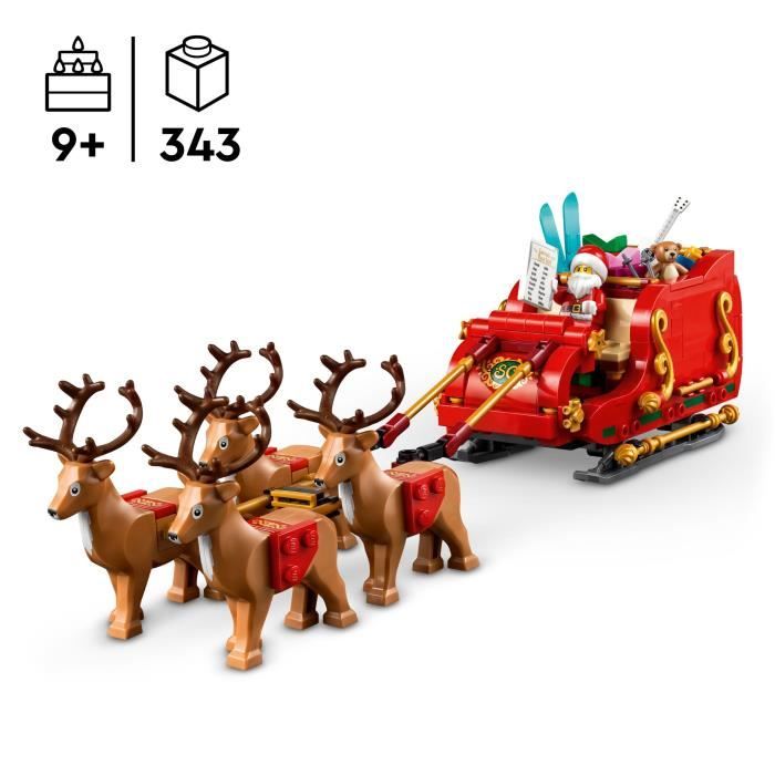 LEGO 40499 Le traîneau du Pere Noël - Set de construction pour enfants des 9 ans