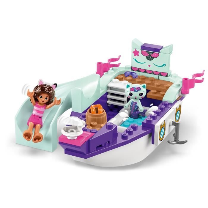 LEGO Gabby et la Maison Magique 10786 Le Bateau et le Spa de Gabby et Marine, Jouet avec Figurines