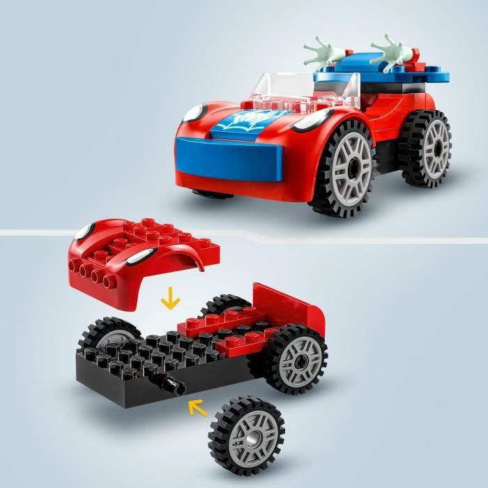 LEGO Marvel 10789 La Voiture de Spider-Man et Docteur Octopus, Jouet avec Spidey et Briques