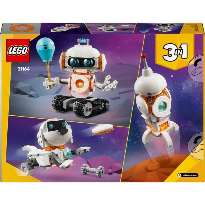 LEGO Creator 31164 3-en-1 Le robot de l'espace - Jeu de construction pour garçon des 8 ans