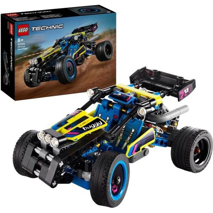 LEGO 42164 Technic Le Buggy Tout-Terrain de Course, Véhicule de Rallye, Jouet de Construction de Voiture de Course