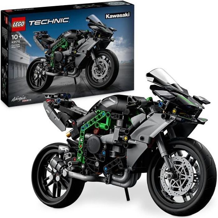 LEGO Technic 42170 La Moto Kawasaki Ninja H2R, Idée Cadeau pour Enfants, Jouet Créatif