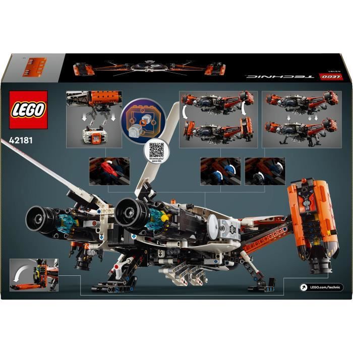 LEGO Technic 42181 Le Vaisseau Spatial Cargo VTOL LT81, Jouet de Construction de l'Espace