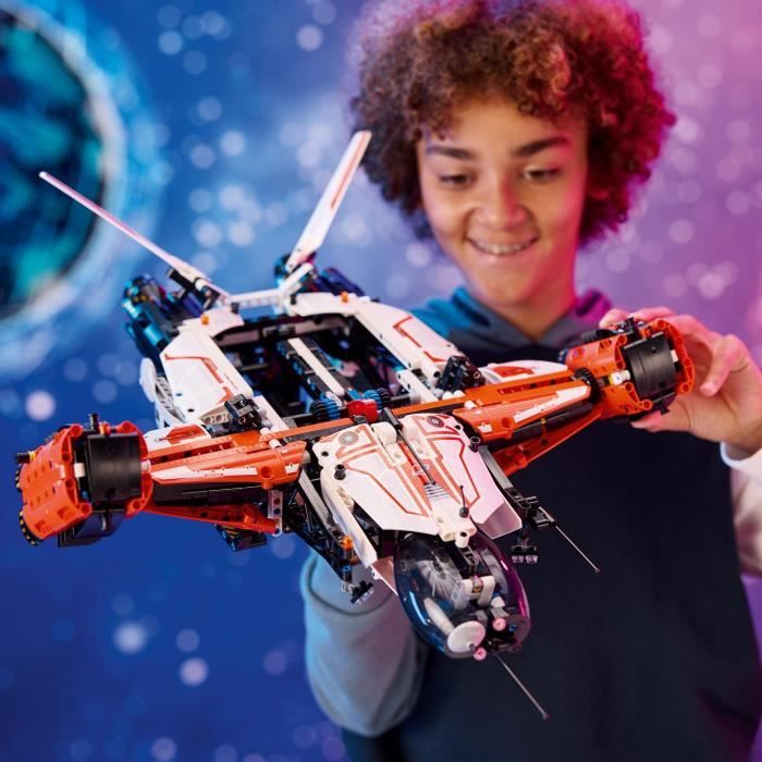 LEGO Technic 42181 Le Vaisseau Spatial Cargo VTOL LT81, Jouet de Construction de l'Espace